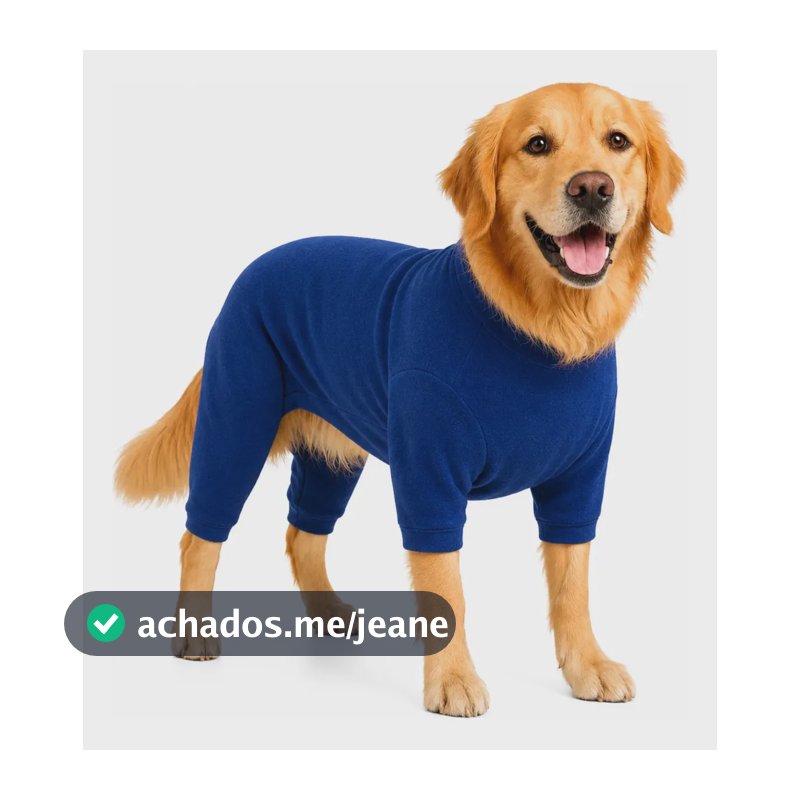 Kit 3 Macacão Roupinha Inverno Estampada Pet Médio Grande Macho (3 Unidades) Gg