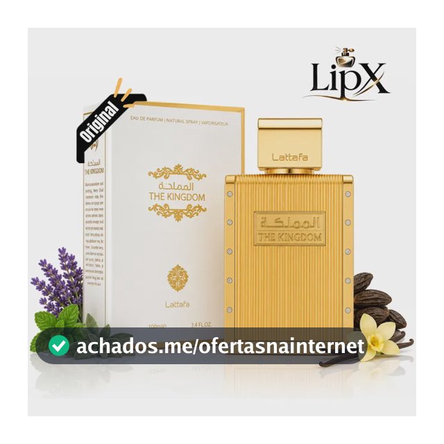 Perfume Arabe The Kingdom Lattafa Eau De Parfum 100ml Com Nf
