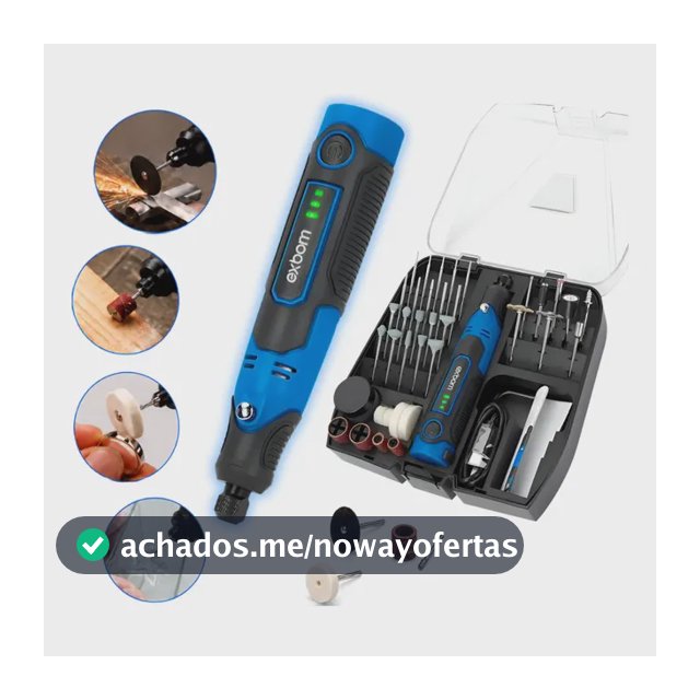 Mini Retifica Profissional Lixadeira Completa Acessório 57x1 127/220v 60 20 W