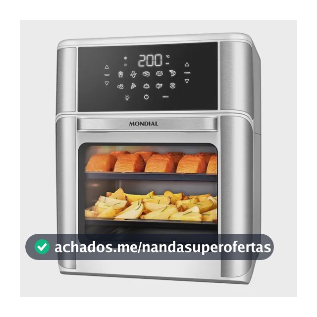 Fritadeira Air Fryer Forno Oven 12l Mondial Afon-12l-wi 127v