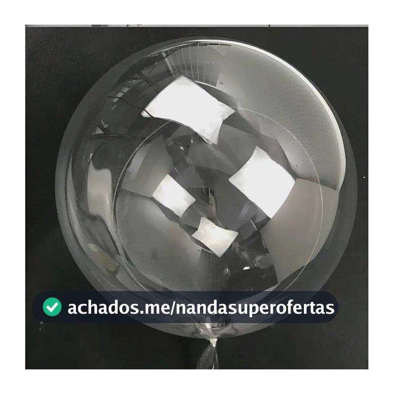 5 Unidades Balão Bubble 24 Polegadas 60cm Transparente Top! Liso