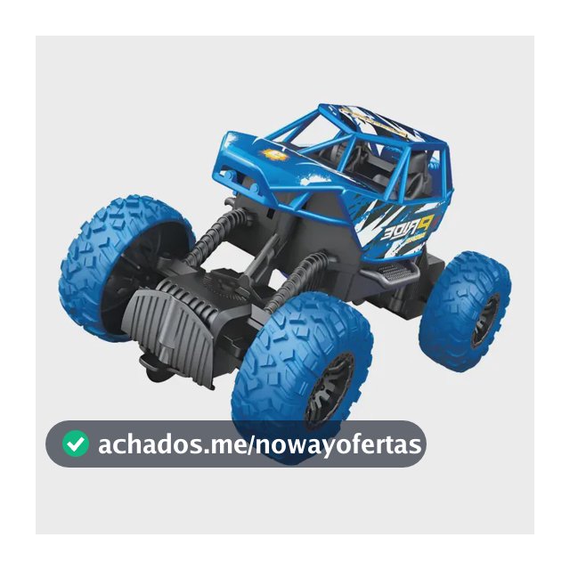 Carrinho Controle Remoto Maxi Toys Climb Car Azul Bateria Recarregável Infantil