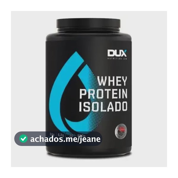Whey Protein Isolado Pote 900g - Dux Nutrition Sabor Baunilha