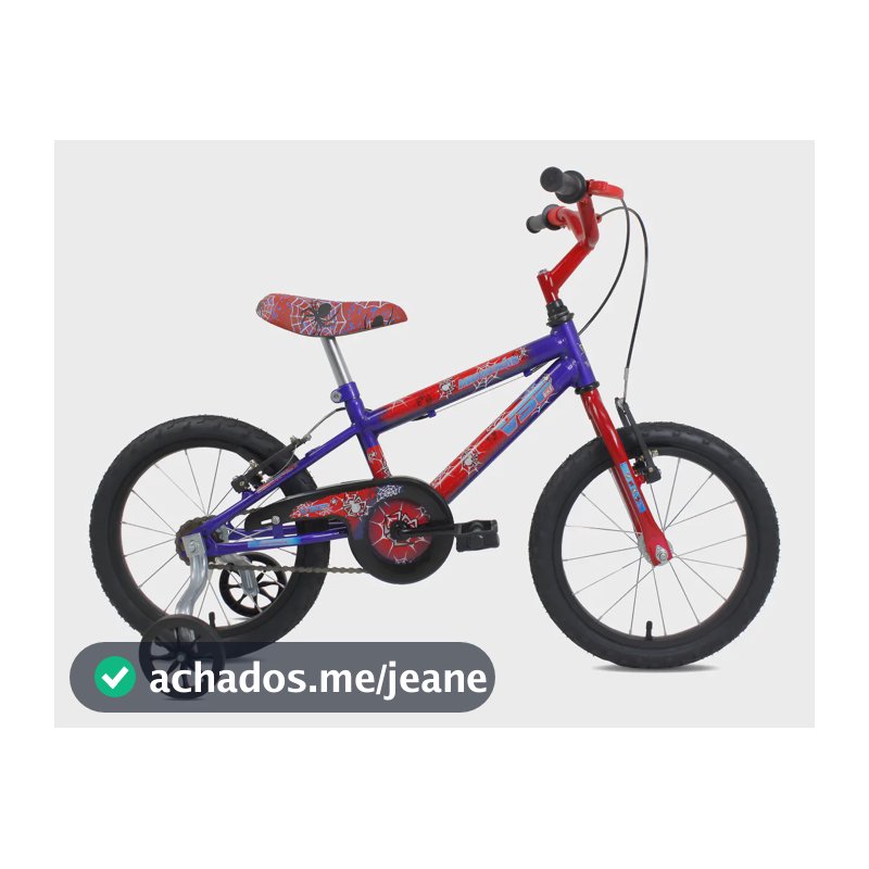 Bicicleta Infantil Aro 16 Masculina Até 7 Anos Super Heróis