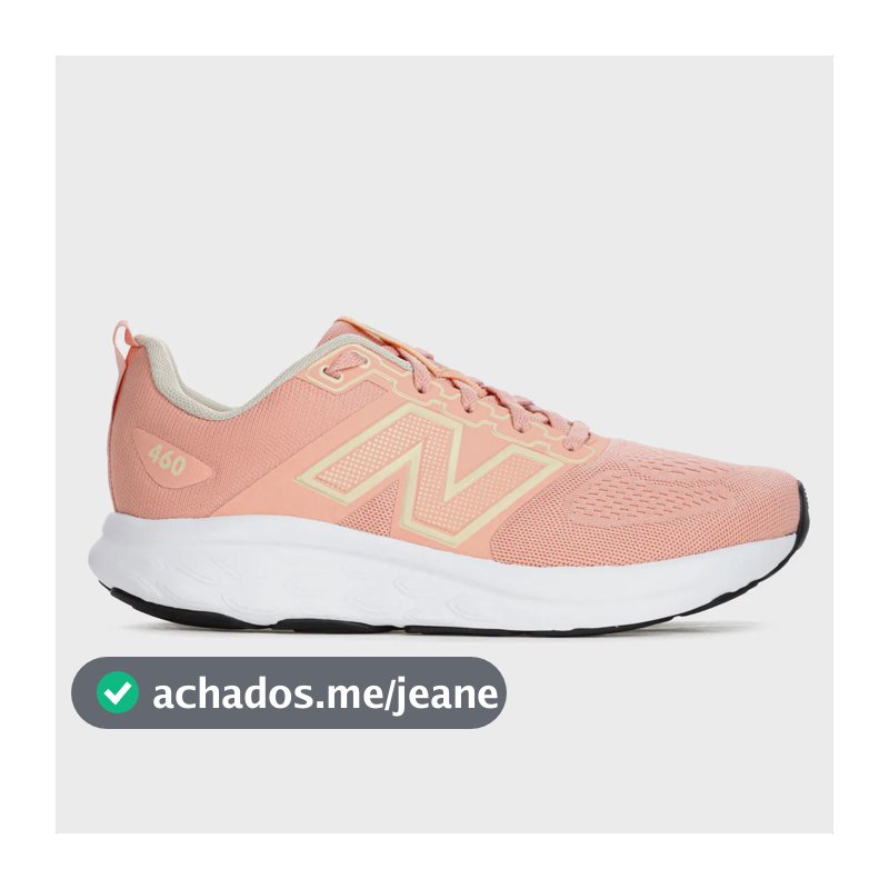 Tênis New Balance 460 V4 Corrida Confortável Macio Coral 38,0 Br