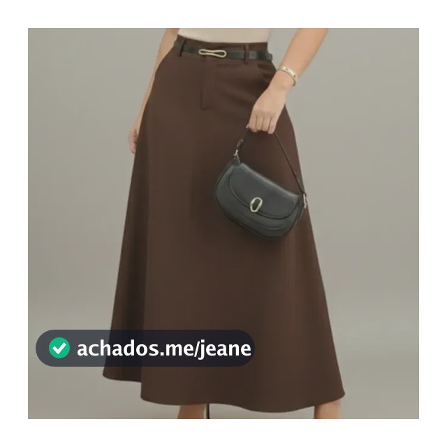 Saia Longa Cintura Alta Alfaiataria Tecido Leve Confortável