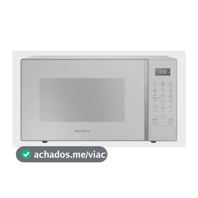 Micro-ondas Brastemp 32L Branco com Menu Gourmet - BMS46AB