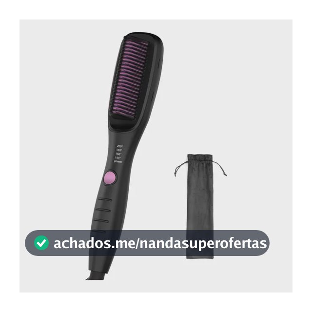 Escova Gokoco Gd039 2em1 Alisa Enrola Íons Negativos Bivolt