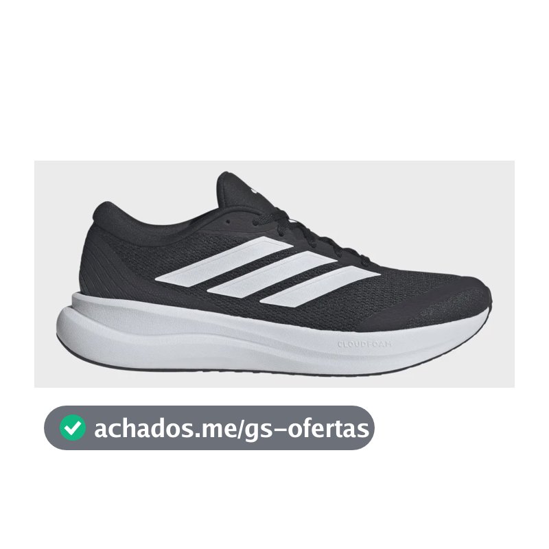 Tênis De Corrida Masculino Runfalcon 6 Cloudfoam adidas Preto Liso 41 Br