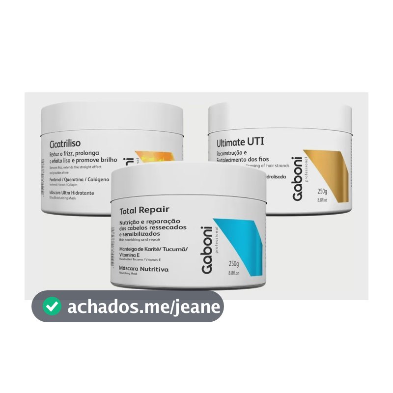 Kit Cronograma Capilar - 3 Máscaras De 2