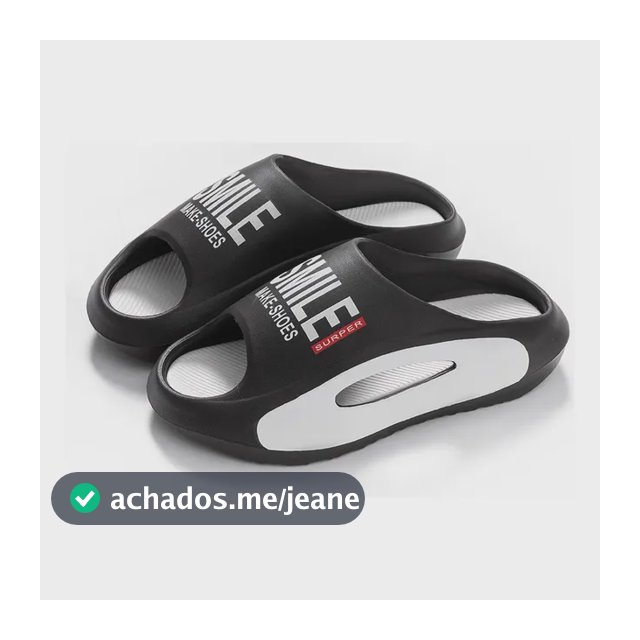 Chinelo Sola Grossa Confortável Leve Masculino Nuvem Slide