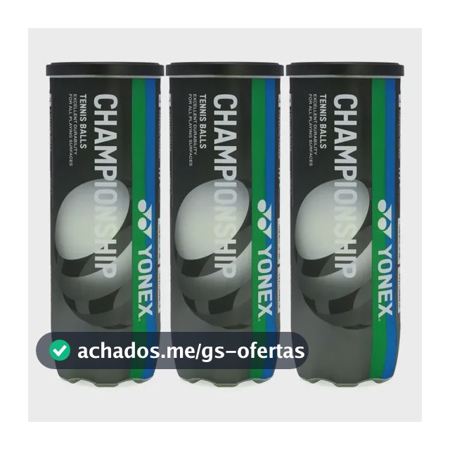 Bola De Tênis Yonex Championship Pack Com 03 Tubos Amarelo