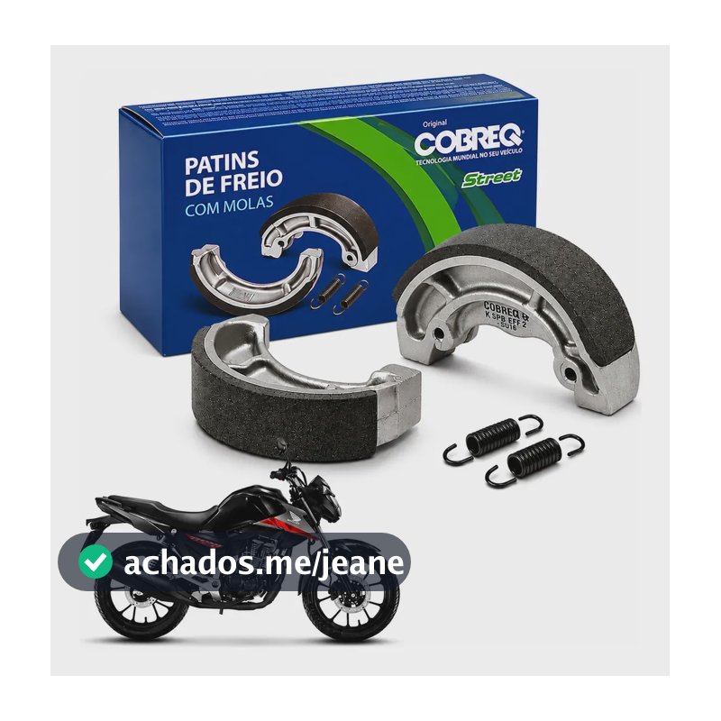 Patim Lona Freio Cg Titan Fan 125 150 160 Std Trase/diante
