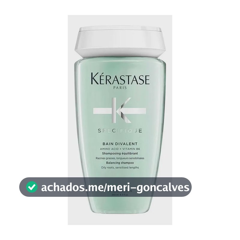 Shampoo Kérastase Specifique Bain Divalent, Para Raízes Oleosas e Cabelos Sensibilizados 250ml