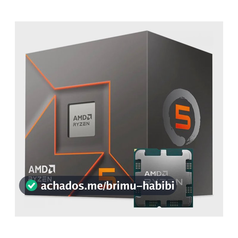 Processador gamer AMD Ryzen 5 8400F 100-100001591BOX de 6 núcleos e 4.7GHz de frequência