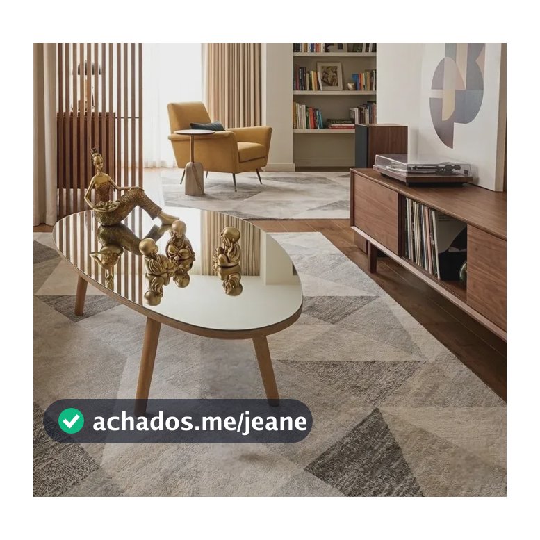 Mesa Centro Sala Orgânica Espelhada Paris Mirror Pequena Prateado