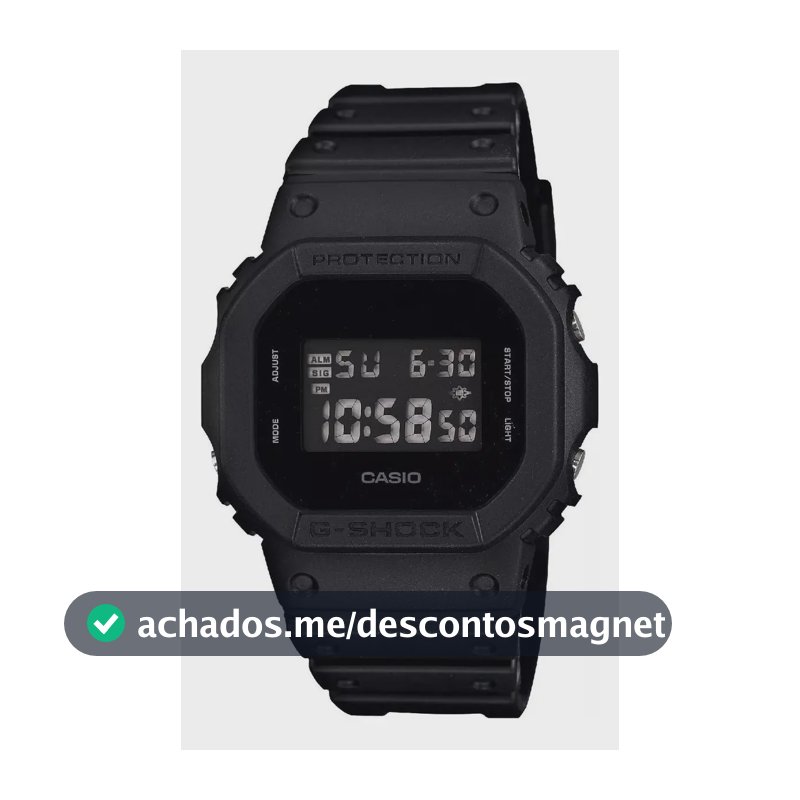 Relógio Casio Masculino G-shock Digital Preto Dw-5600bb-1dr Preto