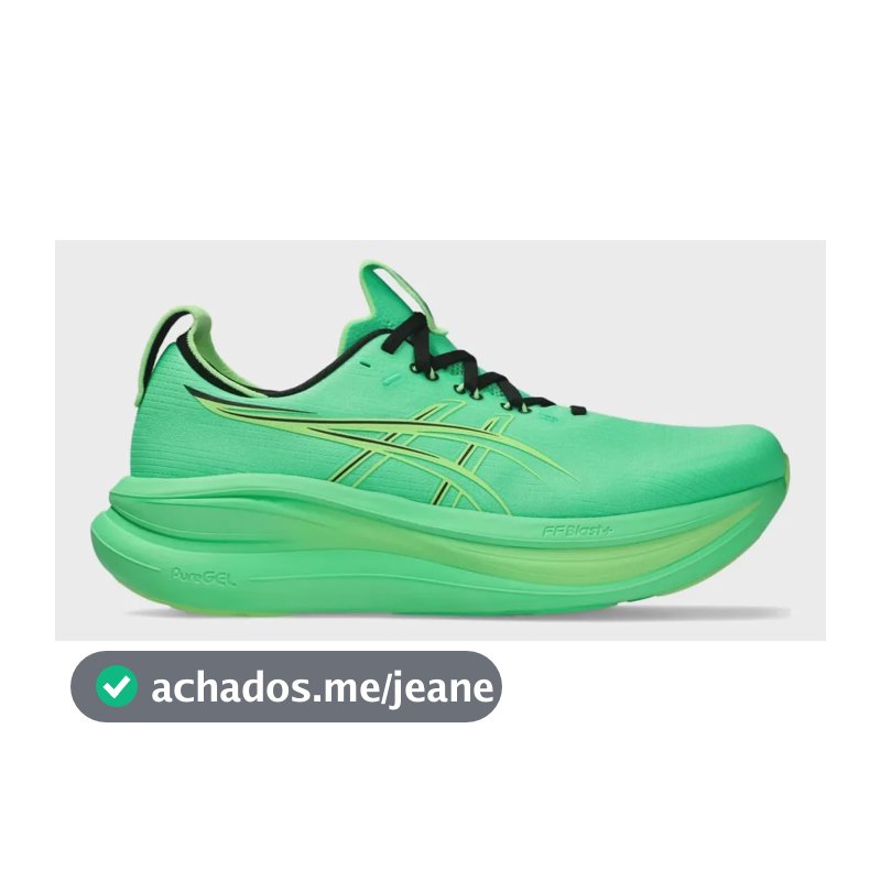 Tênis De Corrida Asics Gel-nimbus 28 Masculino Vital Green/illuminate Green 43 Br