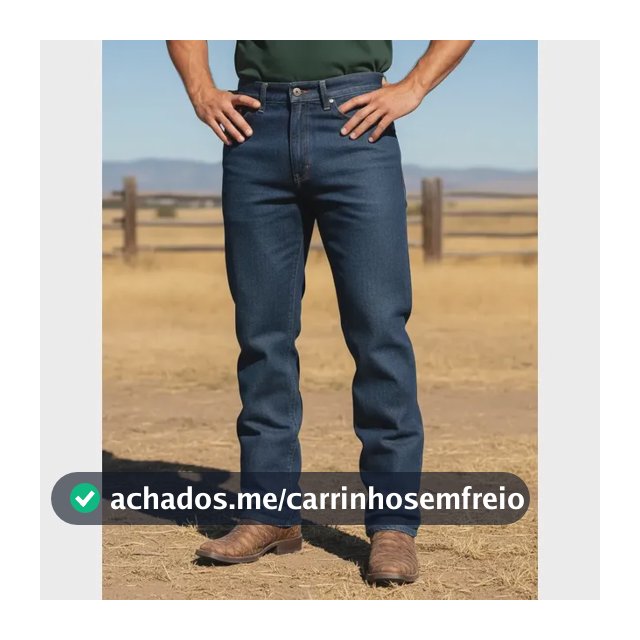 Calça Jeans Masculina Confortavel Reforçada Tradicional