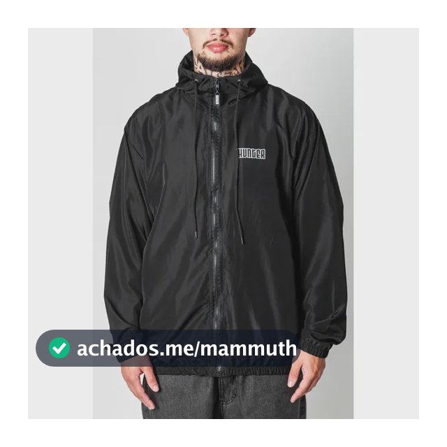 Jaqueta Corta Vento Liso Leve Capuz Esporte Masculina Hunter