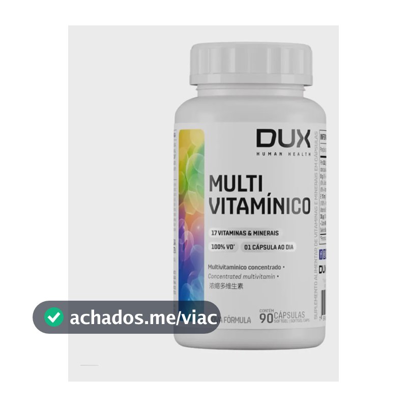 Multivitaminico 90 Cápsulas - Dux Nutrition Sem Sabor
