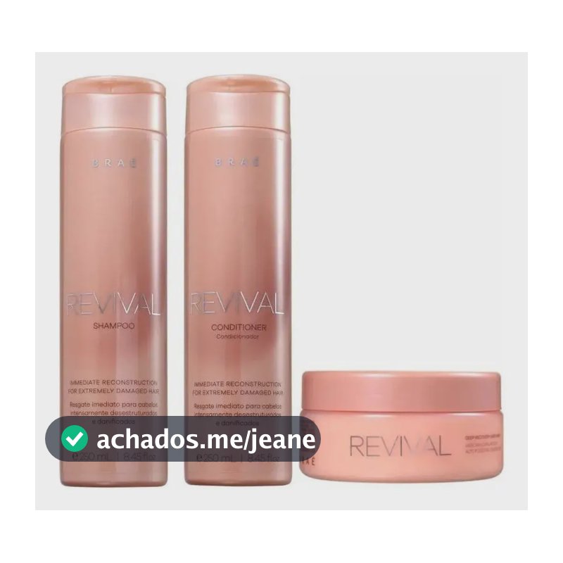 Braé Kit Revival Trio De Tratamento (3 Produtos)