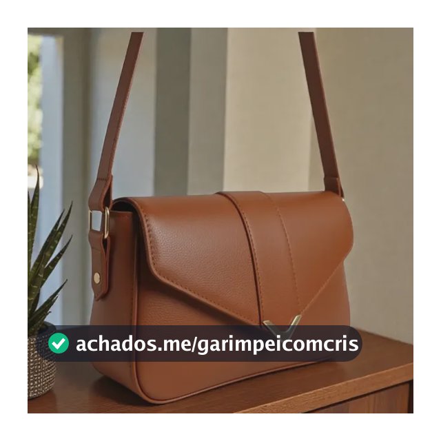Bolsa Feminina Baguete De Ombro Com Detalhes Em Dourado