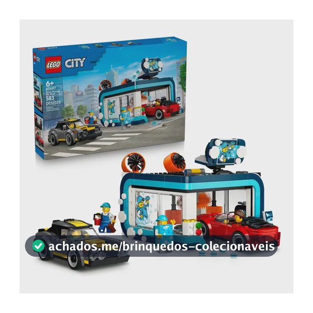 Lego City Kit De Construção Drive-thru 60497 583 Lava-rápido Com