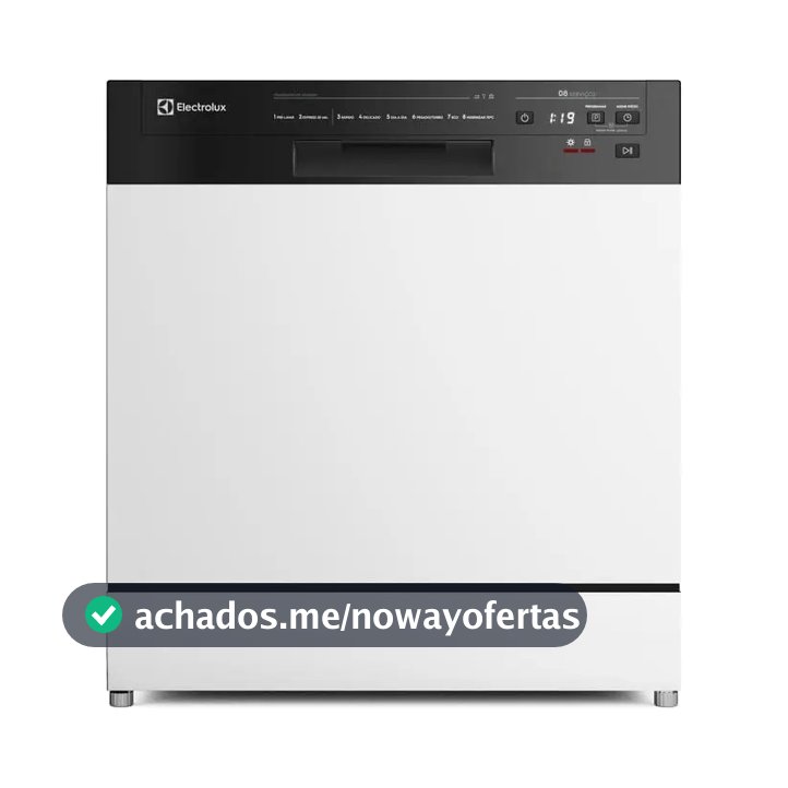 Lava-louça Electrolux 8 Serviços Branca Lava E Seca 50' Lb08 Cor Branco