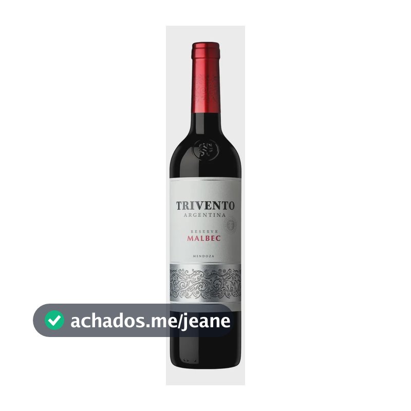 Vinho Argentino Tinto Seco Reserva Trivento Malbec 750 ml