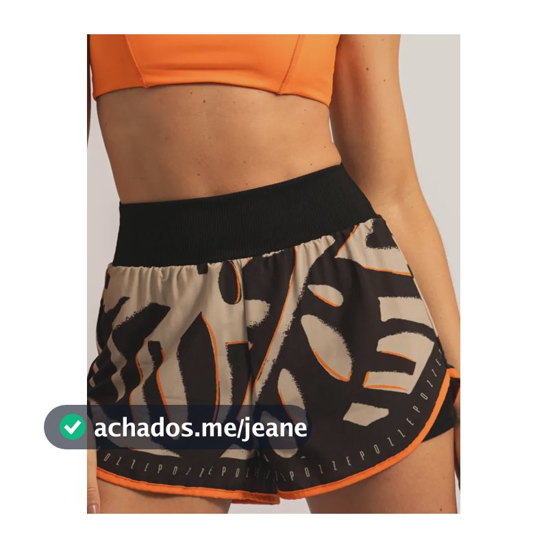 Short 2 Em 1 Duplo Fitness Magnetic Estampado Cós Alto Bolso Multicolorido Estampado Cós Duplo Para Treino Para Corrida Yoga Pilates Treino Funcional Moda Feminina M