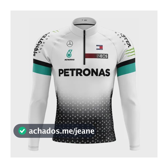 Camisa Ciclismo Masculina Manga Longa Pro Tour Petronas