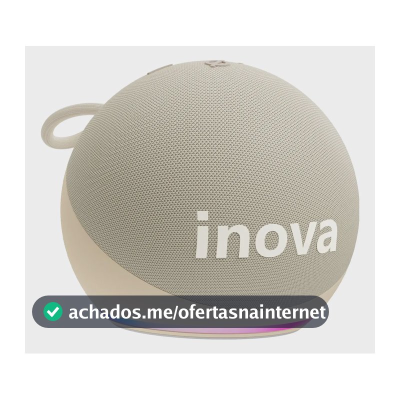 Inova Caixa de Som Portátil Bluetooth 5W com Rádio FM e Luzes RGB