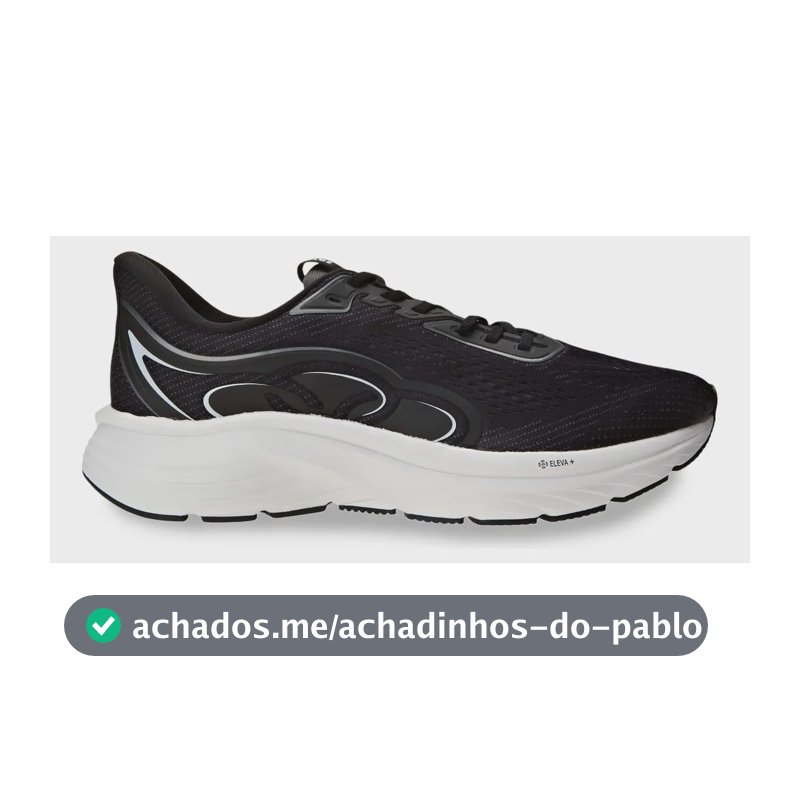 Tênis Masculino Olympikus Veloz 3 Preto Liso 43 Br