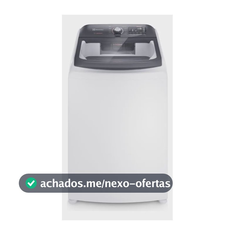 Máquina de Lavar Electrolux LEC15 Branca 15kg Premium Care com Cesto Inox Jet&Clean e Time Control