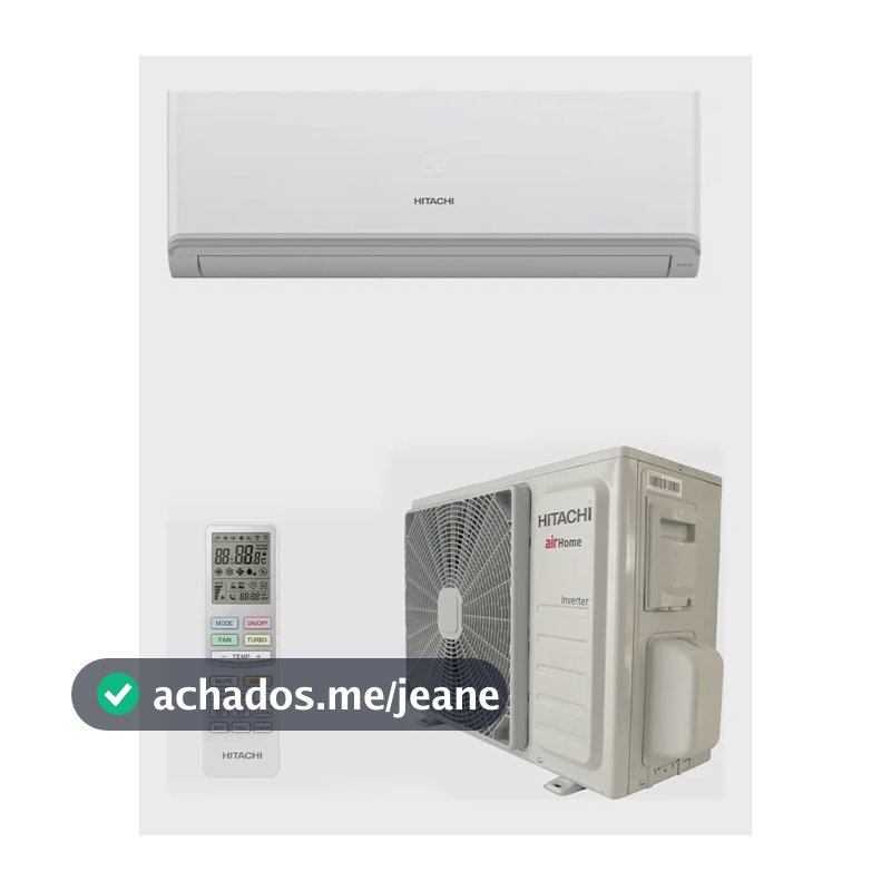 Ar Condicionado Split Inverter Hitachi Airhome 9K BTU Frio/Quente Wi-Fi