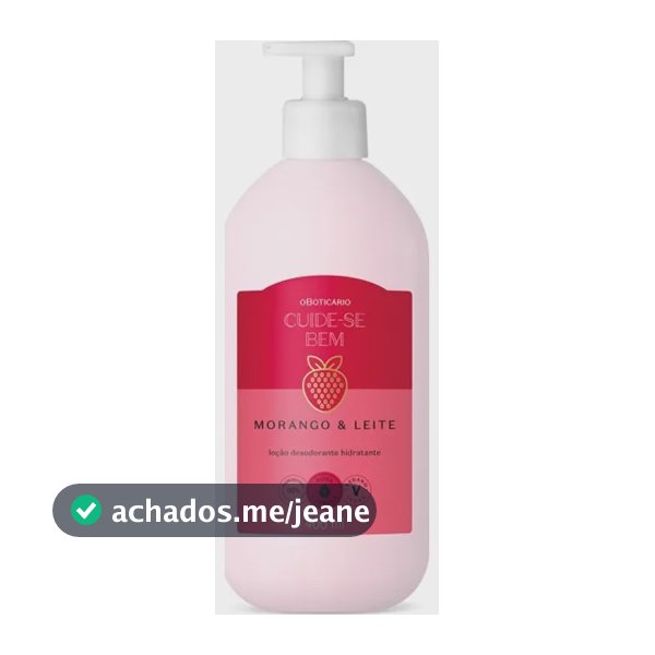 Hidratante Cuide-se Bem Morango E Leite 400ml O Boticário