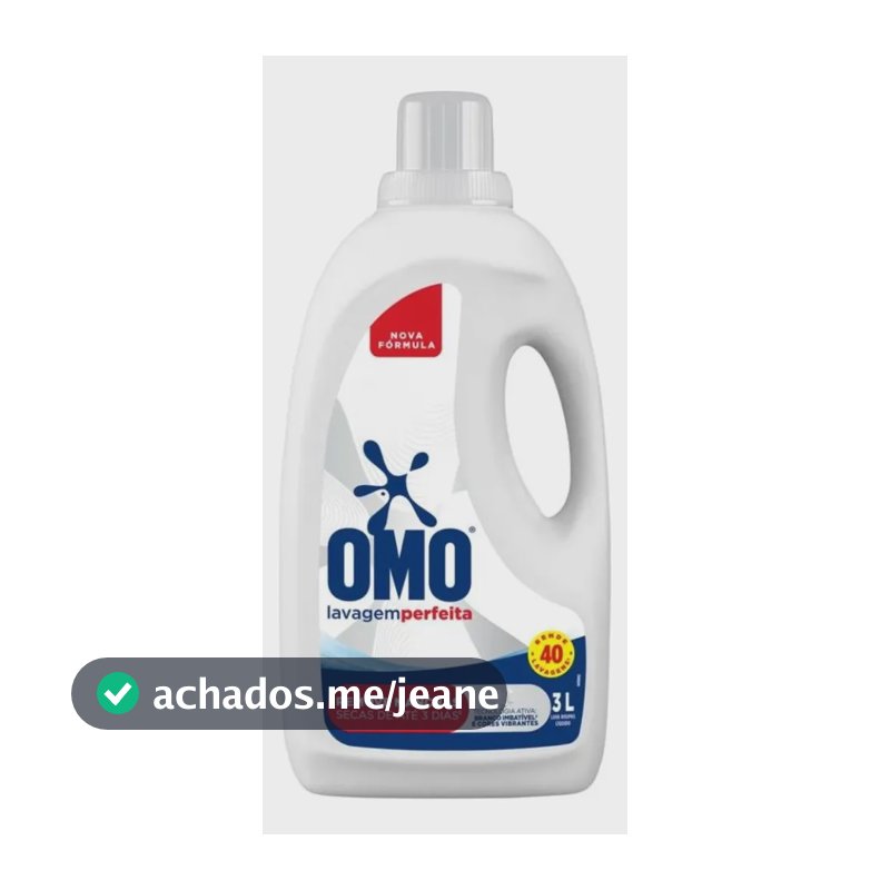 Sabão Líquido Para Roupas Lavagem Perfeita Omo 3l