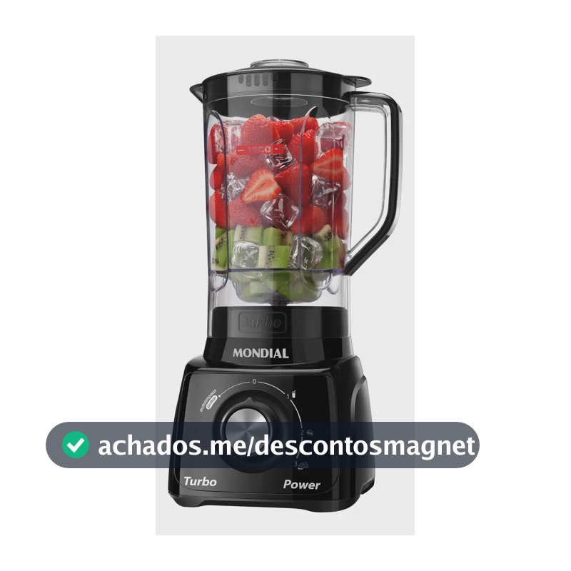 Liquidificador Turbo Power Mondial 550W - L-99 FB