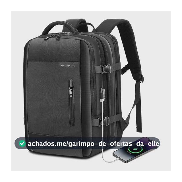 Mochila Viagem Executiva Grande Notebook Masculina Feminina