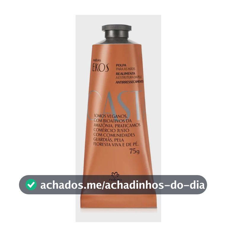 Creme hidratante para mãos naturais Ekos Chestnut 75 G