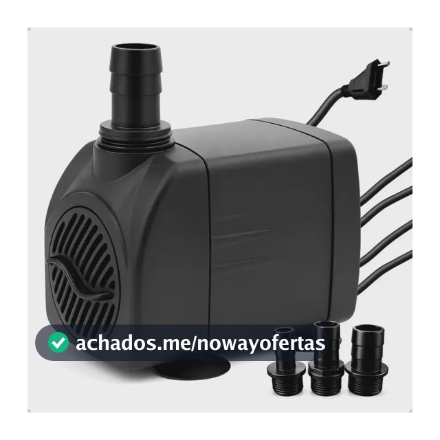 Bomba Submersa 2000l/h 2m Lagos Recalque Fontes Aquários Cascata Chafariz Motor Água Doce Salgada Marinho Fonte Hidroponia Aquaponia