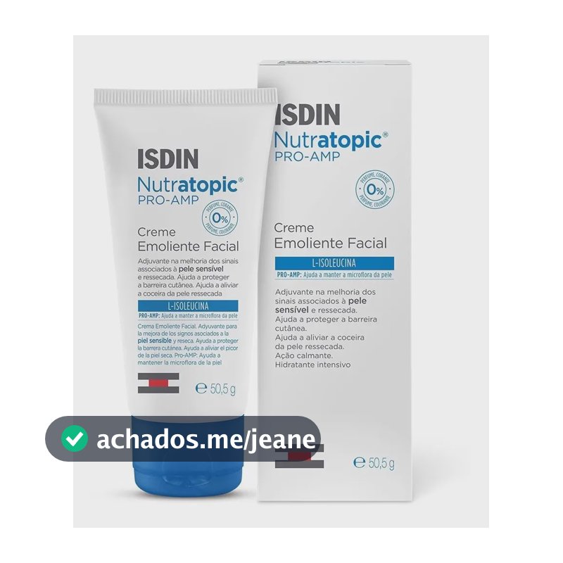 ISDIN Creme Facial para Pele Sensível Nutratopic Pro AMP 50,5g