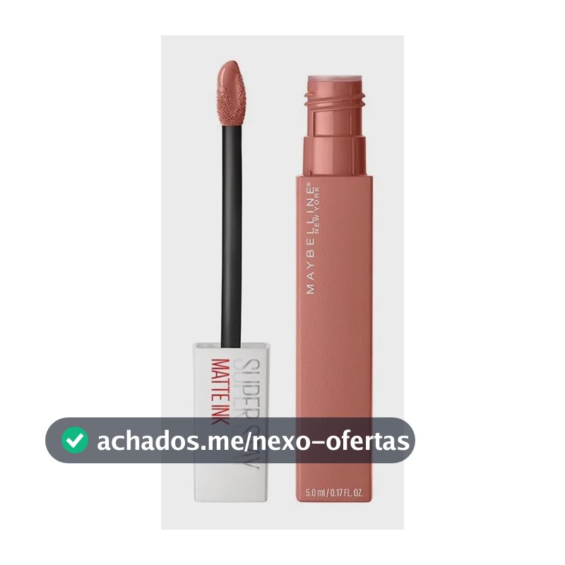 Batom Líquido Matte Ink Cor Seductress 65 5ml Maybelline Nude