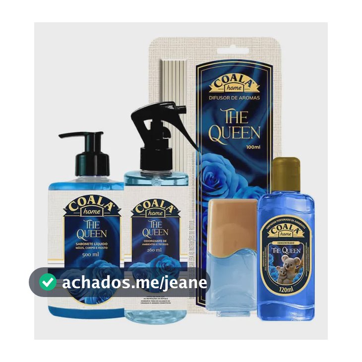 Kit Coala The Queen - Limpador Sabonete Difusor Odorizante