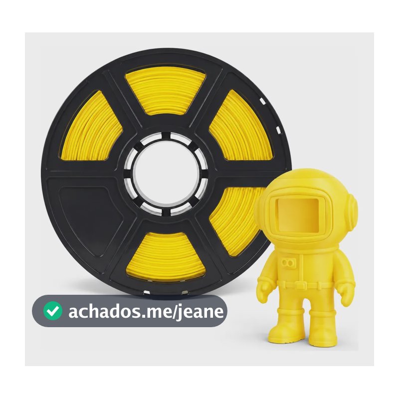 Filamento Impressora 3d Petg 1.75mm 1kg Premium Amarelo