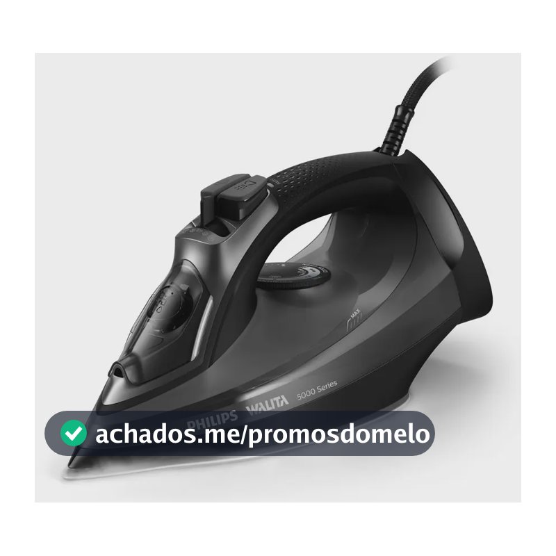 Ferro A Vapor Série 5000 Dst5040 Preto Philips Walita Preto