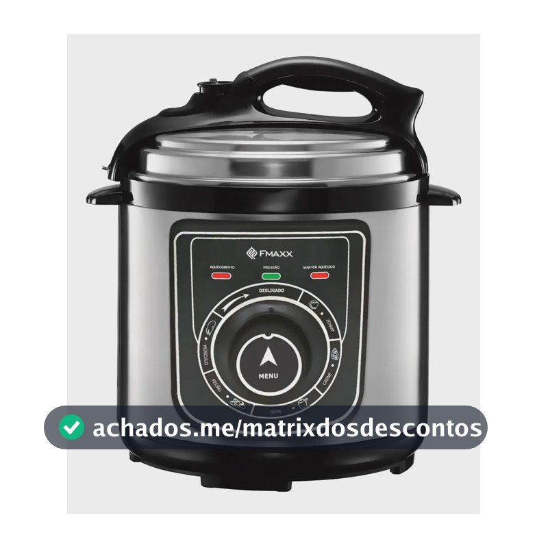 Panela De Pressão Elétrica Fmaxx Chef 4 Litros 800w Prateado 60hz