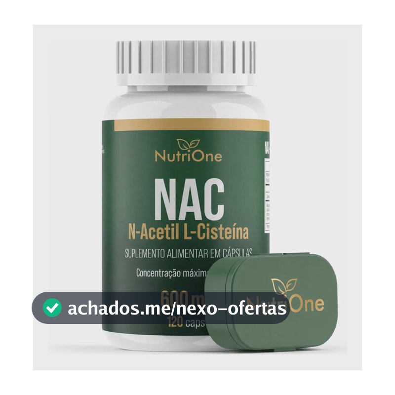 Nac N-acetil L-cisteína 600mg 120 Cápsulas - Nutrione