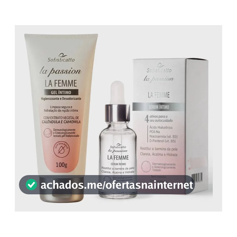 Kit Gel Clareador Intimo + Sérum La Femme Clareia E Hidrata